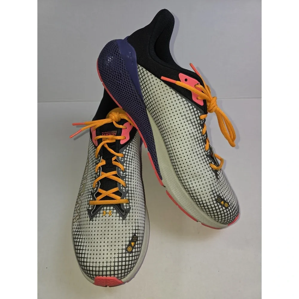 Size 12.5 Mens Under Armour HOVR Machina Storm White Clay Purple